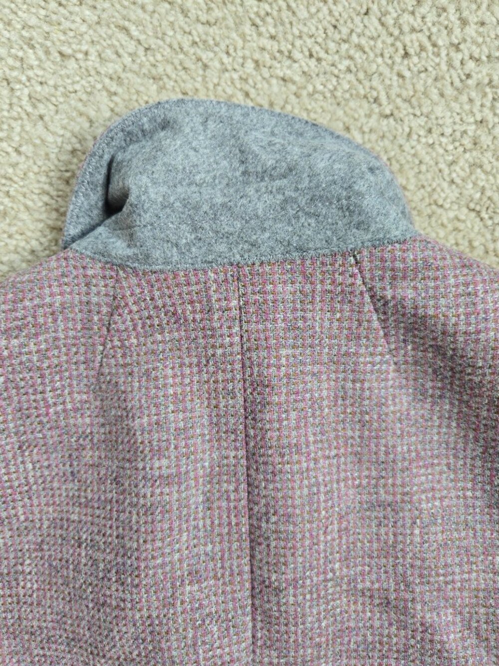 NWT J. Crew 100% Wool Tweed Parke Blazer Lavender and Grey Moon British Cloth - Picture 10 of 11